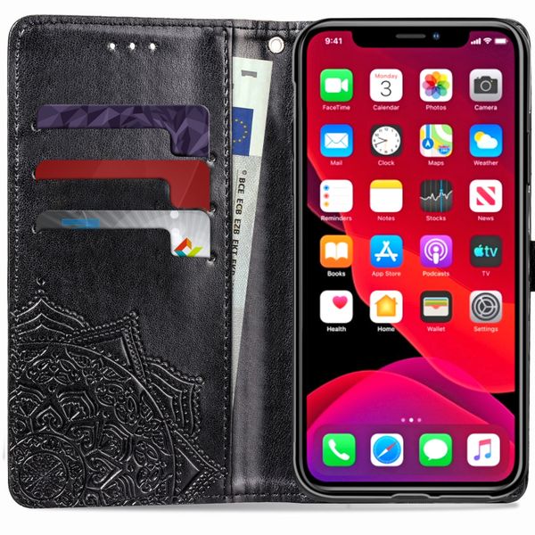 Mandala Bookcase Apple iPhone 11 - Zwart