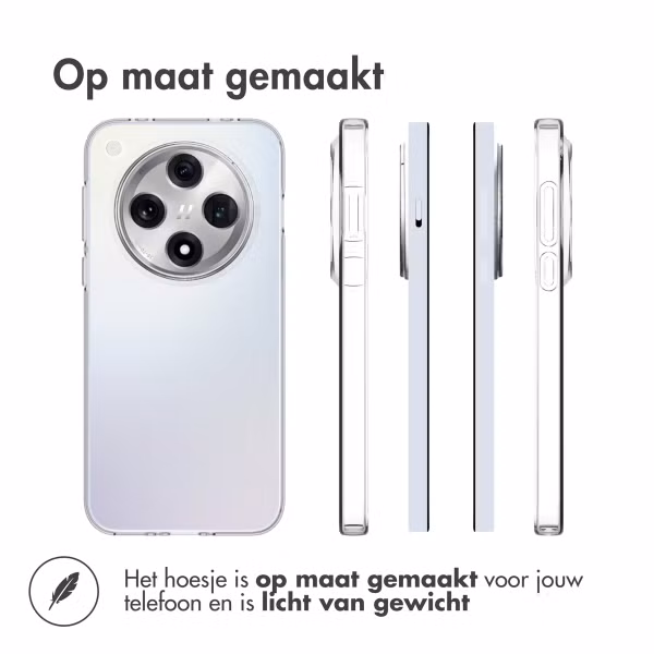 Accezz Clear Backcover Oppo Find X8 - Transparant