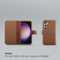 Selencia Olyn Uitneembare Bookcase met MagSafe Samsung Galaxy S23 - Bruin