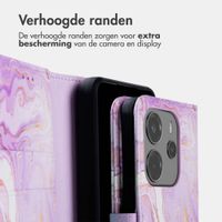 imoshion Design Bookcase Xiaomi Redmi Note 14 (4G) - Purple Marble