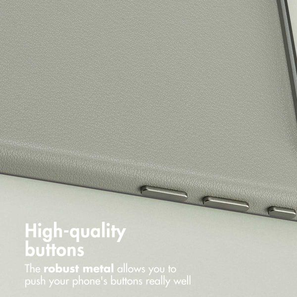 Accezz Leather Back Cover with MagSafe Apple iPhone Air - Light Grey