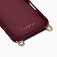 Selencia Rivièra MagSafe Backcover met afneembare haakjes Apple iPhone 16 - Bold Burgundy
