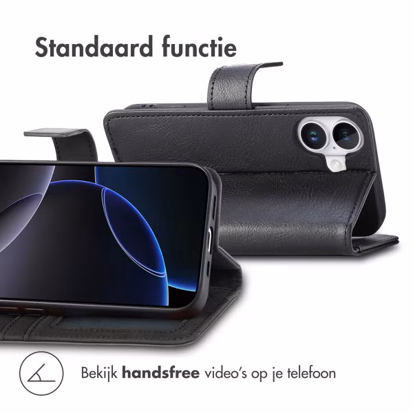 imoshion Luxe Bookcase Apple iPhone 17 - Zwart