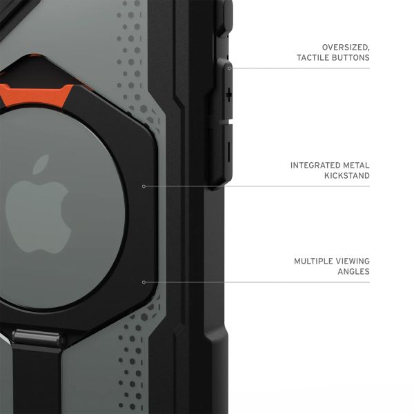UAG Plasma XTE Backcover MagSafe Apple iPhone 16 Plus - Orange & Black