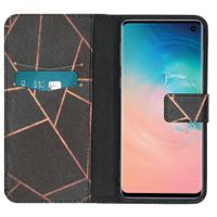 imoshion Design Softcase Bookcase Samsung Galaxy S10 - Black Graphic