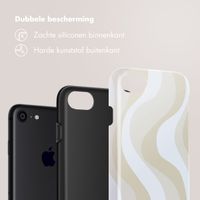 Selencia Vivid Backcover Apple iPhone SE (2022 / 2020) / 8 / 7 - Desert Waves Beige