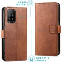 imoshion Luxe Bookcase Oppo A94 (5G) - Bruin