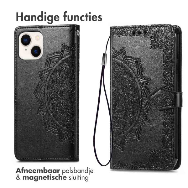 imoshion Mandala Bookcase Apple iPhone 15 - Zwart