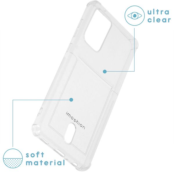 imoshion Softcase Backcover met pashouder Samsung Galaxy A72 - Transparant
