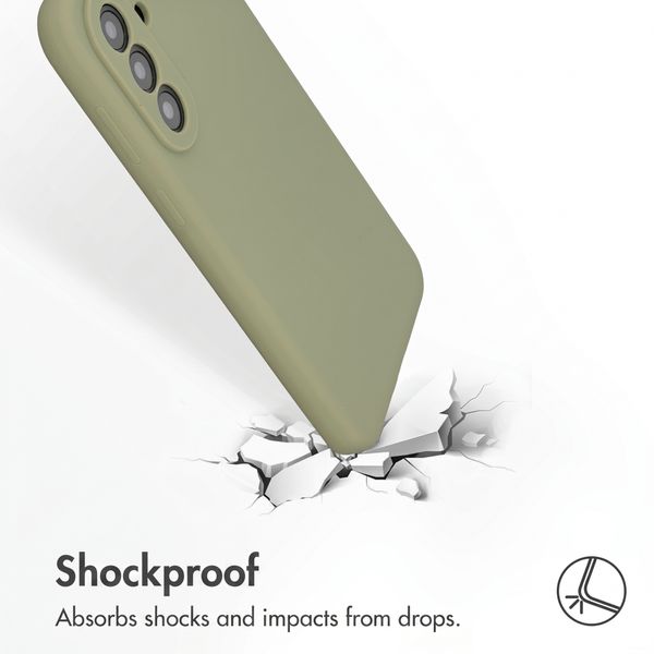 Accezz Liquid Silicone Back Cover Samsung Galaxy A37 (5G) - Cooper Green