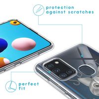 imoshion Design hoesje Samsung Galaxy A21s - Kat - Grijs