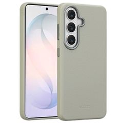 Accezz Leather Back Cover with MagSafe Samsung Galaxy S26 - Light Grey