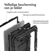 Accezz Rugged Backcover met schouderstrap Samsung Galaxy Tab A9 Plus - Zwart