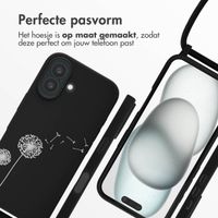 imoshion Siliconen design hoesje met koord Apple iPhone 16 - Dandelion Black