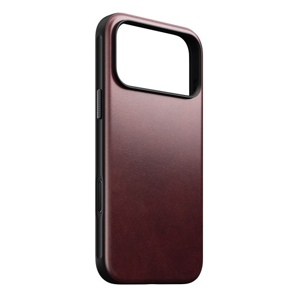 Nomad Modern Horween Leather Case Apple iPhone 17 Pro Max - Burgundy