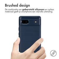 imoshion Brushed Backcover Google Pixel 6a - Donkerblauw