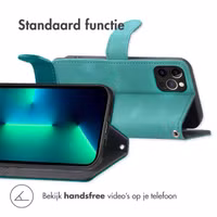 imoshion Bookcase met koord Apple iPhone 12 (Pro) - Turquoise