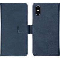 imoshion Luxe Bookcase Apple iPhone Xs / X - Donkerblauw