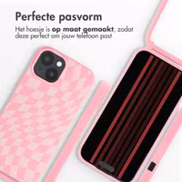 imoshion Siliconen design hoesje met koord Apple iPhone 15 - Retro Pink