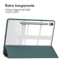 imoshion Trifold Hardcase Bookcase Samsung Galaxy Tab S9 11.0 inch - Groen