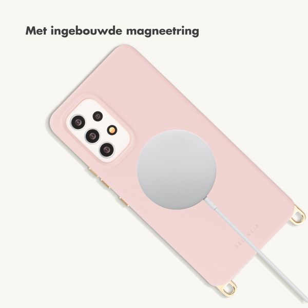 Selencia Rivièra MagSafe Backcover met afneembare haakjes Samsung Galaxy A53 - Sorbet Pink