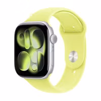 Apple Sport Band Apple Watch Series 1 t/m 11 / SE / Ultra (44/45/46/49 mm) - Maat S/M - Neon Yellow