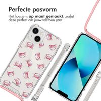 imoshion Design hoesje met koord Apple iPhone 13 - Crab Watercolor