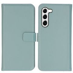Selencia Echt Leren Bookcase Samsung Galaxy S23 - Air Blue