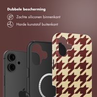 Selencia Vivid Backcover met MagSafe Apple iPhone 16 - Pied-de-Poule