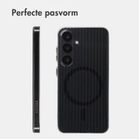 Accezz Lite Backcover met MagSafe | Fluted | Samsung Galaxy S25 - Zwart
