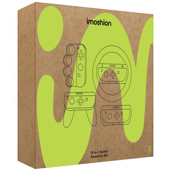 imoshion Nintendo Switch set - 15-delige accessoires set Nintendo Switch & Switch OLED