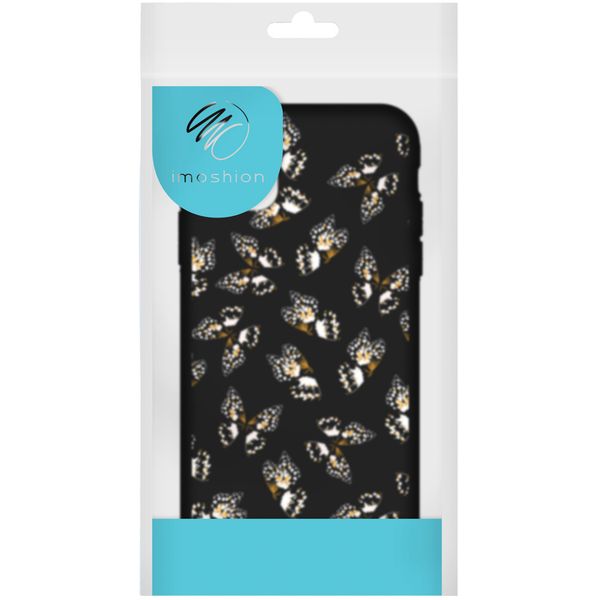 imoshion Design hoesje iPhone 12 (Pro) - Vlinder - Zwart / Wit