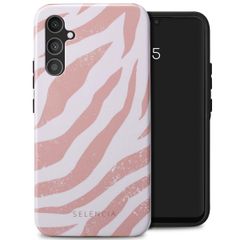 Selencia Vivid Backcover Samsung Galaxy A34 (5G) - Colorful Zebra Old Pink