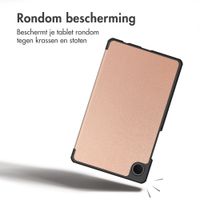 imoshion Trifold Bookcase Samsung Galaxy Tab A11 / A9 8.7 inch - Rosé Goud