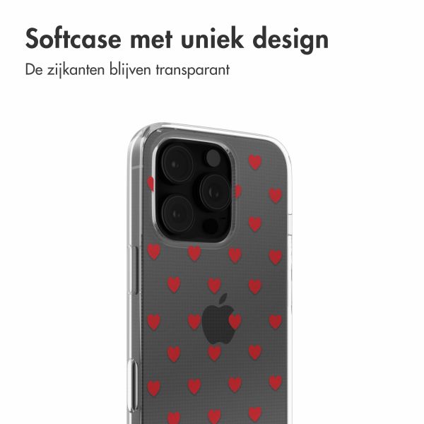 imoshion Design hoesje iPhone 16 Pro - Red Hearts