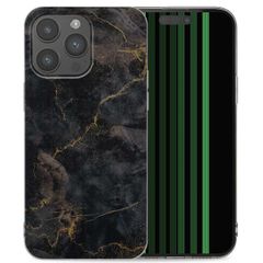 imoshion Design hoesje Apple iPhone 15 Pro Max - Black Marble Transparent