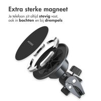 Accezz Telefoonhouder auto - MagSafe - Inclusief Magnetische Cirkel - Ventilatierooster - Zwart