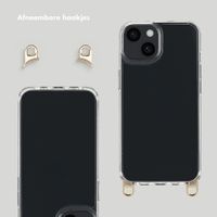 Selencia Transparent Case with Hooks + Lova Wrist Strap Apple iPhone 13 - Tortoise Leopard
