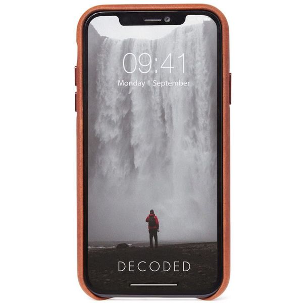 Decoded Leather Backcover iPhone 11 Pro Max - Bruin
