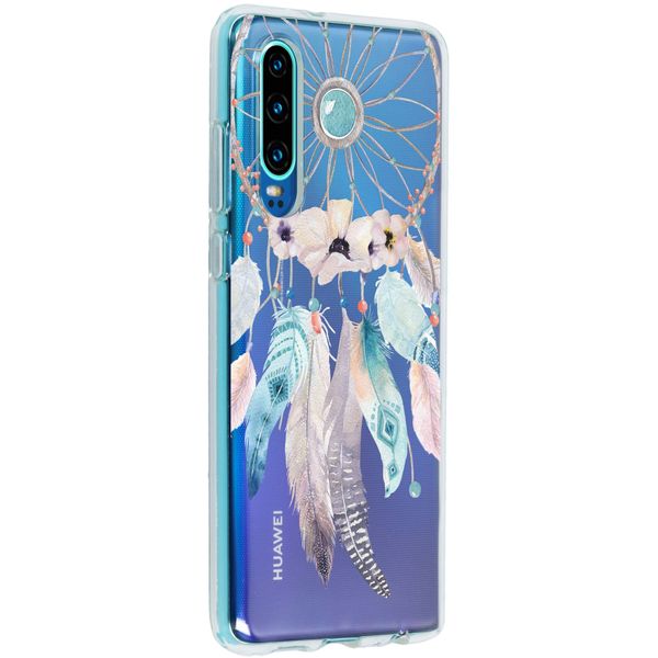 Design Backcover Huawei P30 - Dromenvanger Feathers