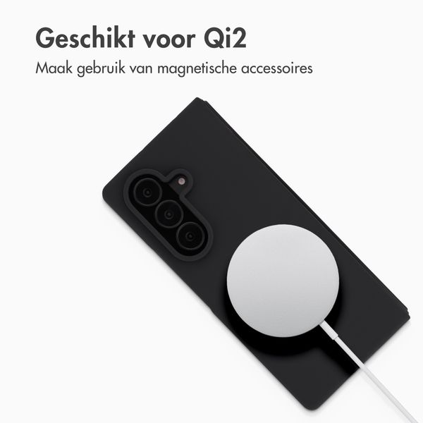 Accezz Liquid Silicone Backcover met MagSafe Samsung Galaxy Z Fold 8 Ultra - Zwart