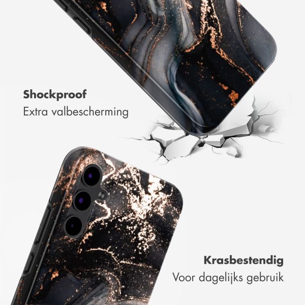 Selencia Vivid Backcover Samsung Galaxy S25 FE - Chic Marble Black