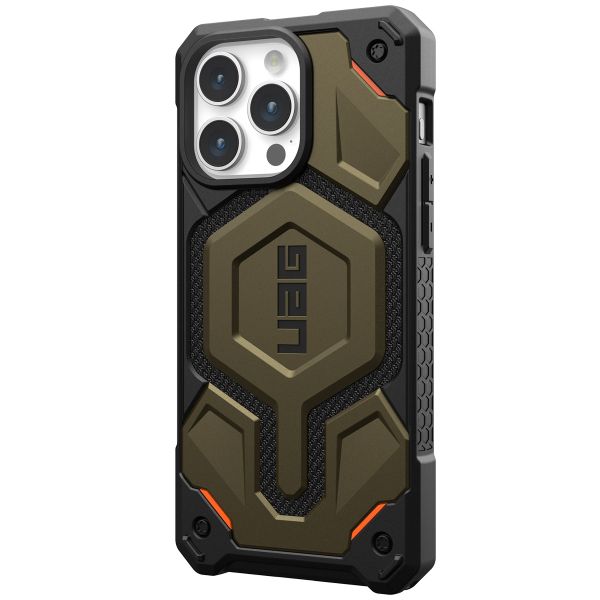 UAG Monarch Pro Backcover Apple iPhone 15 Pro Max - Kevlar Element Green