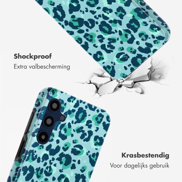 Selencia Vivid Tough Backcover Samsung Galaxy A16 - Wild Spots Light Blue