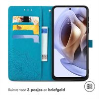 imoshion Mandala Bookcase Motorola Moto G14 - Turquoise