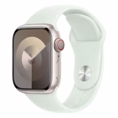 Apple Sport Band Apple Watch Series 1 t/m 9 / SE (38/40/41 mm) / Series 10 (42 mm) - Maat M/L - Soft Mint