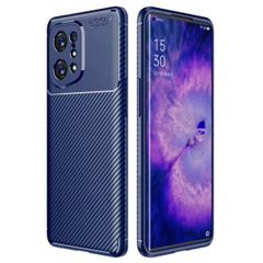 imoshion Carbon Softcase Backcover Oppo Find X5 5G - Blauw
