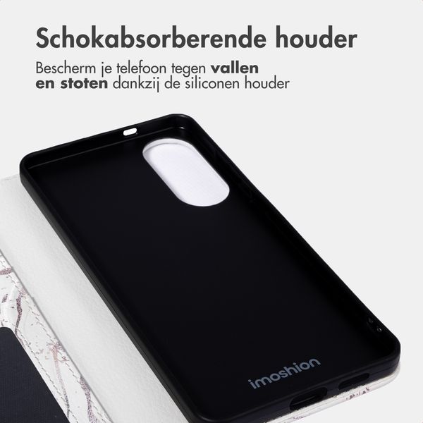imoshion Design Bookcase Samsung Galaxy S25 Edge - Sandy Marble