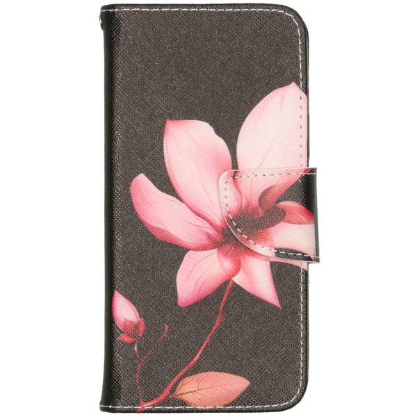 Design Softcase Bookcase iPhone 12 (Pro) - Bloemen