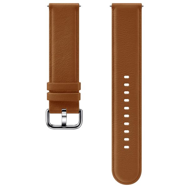 Samsung Originele Leather Band Galaxy Watch Active 2 / Watch 3 41mm - Bruin